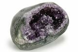 Sparkly Deep-Purple Amethyst Geode - Uruguay #378215-1